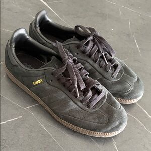 Adidas Samba Black and Gold Sneakers